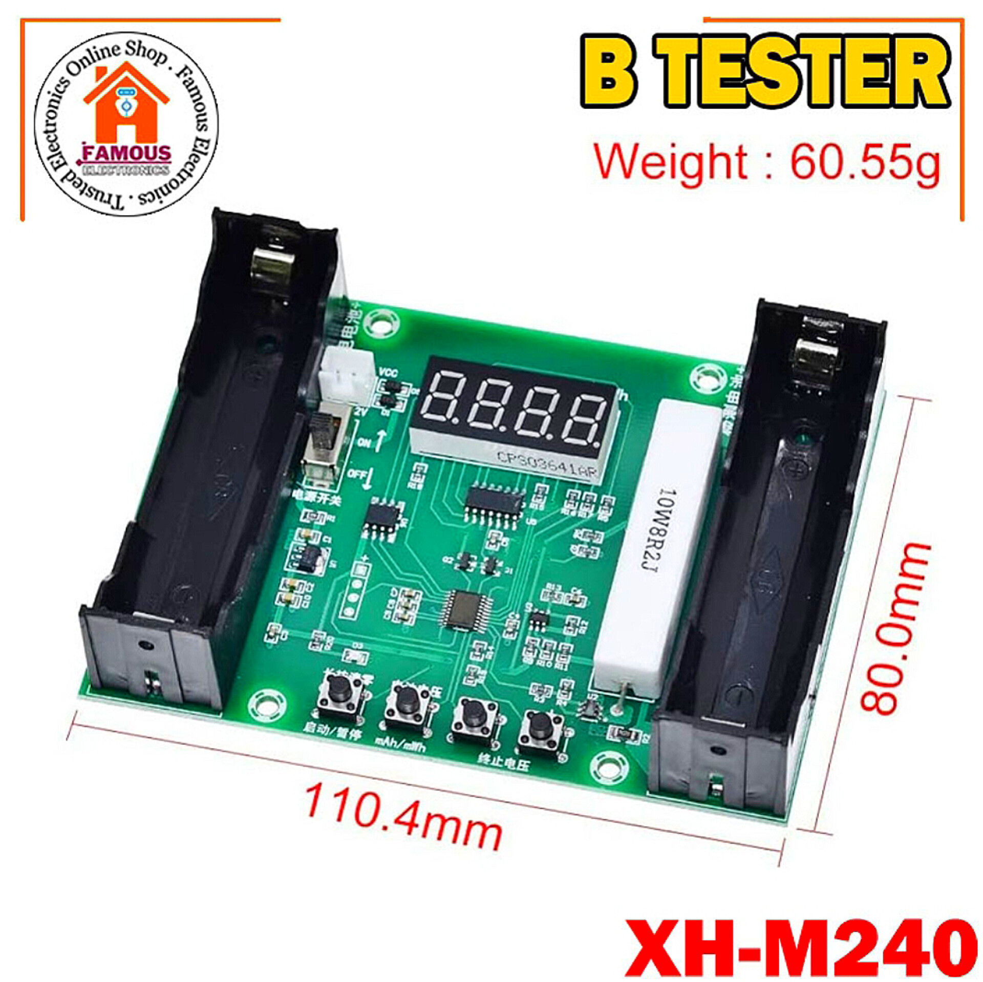 XH-M240 18650 Lithium Battery Capacity Tester Module_img_5