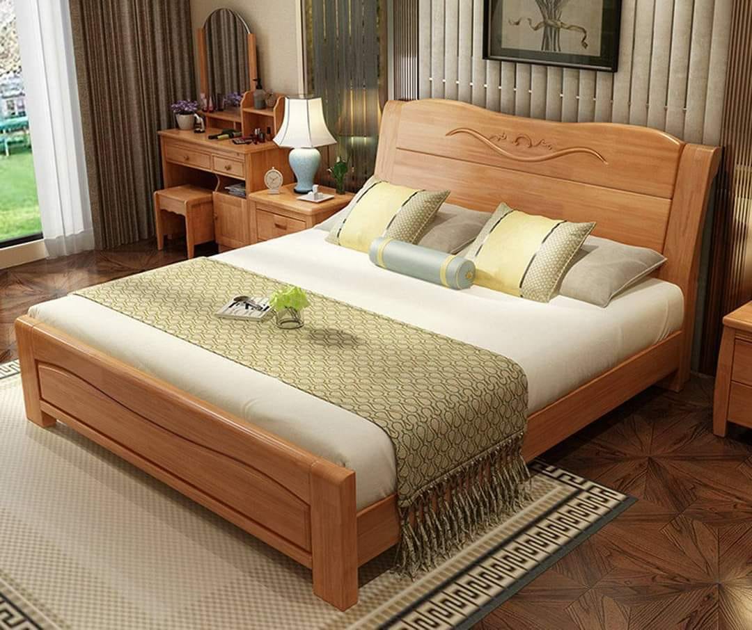 Solid Mahogany Classic Comfort Bed WCF-Code-BD-571