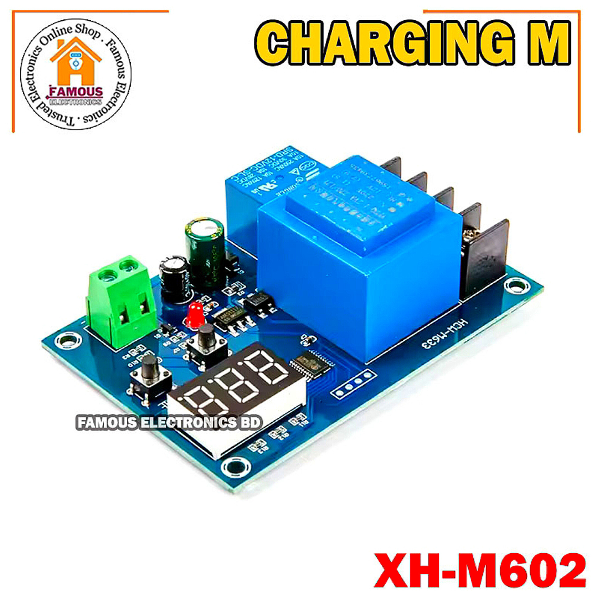 XH-M602 Digital Control Charging Control Module AC220V Lithium Li-ion Storage Charger Control Switch Protection Board_img_2