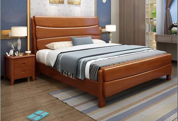 Solid Mahogany Classic Comfort Bed WCF-Code-BD-577_img_0
