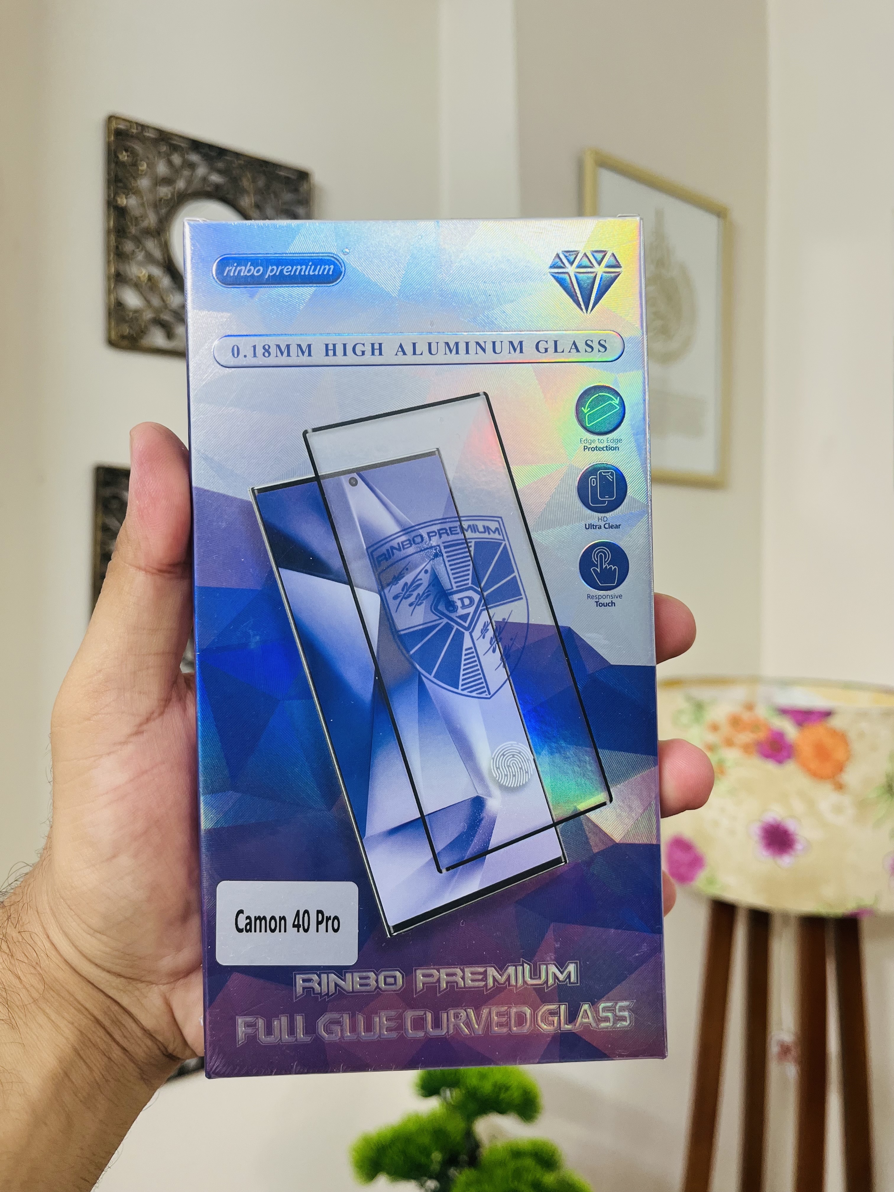 Tecno Camon 40 Pro Screen Protector Full Glue_img_3