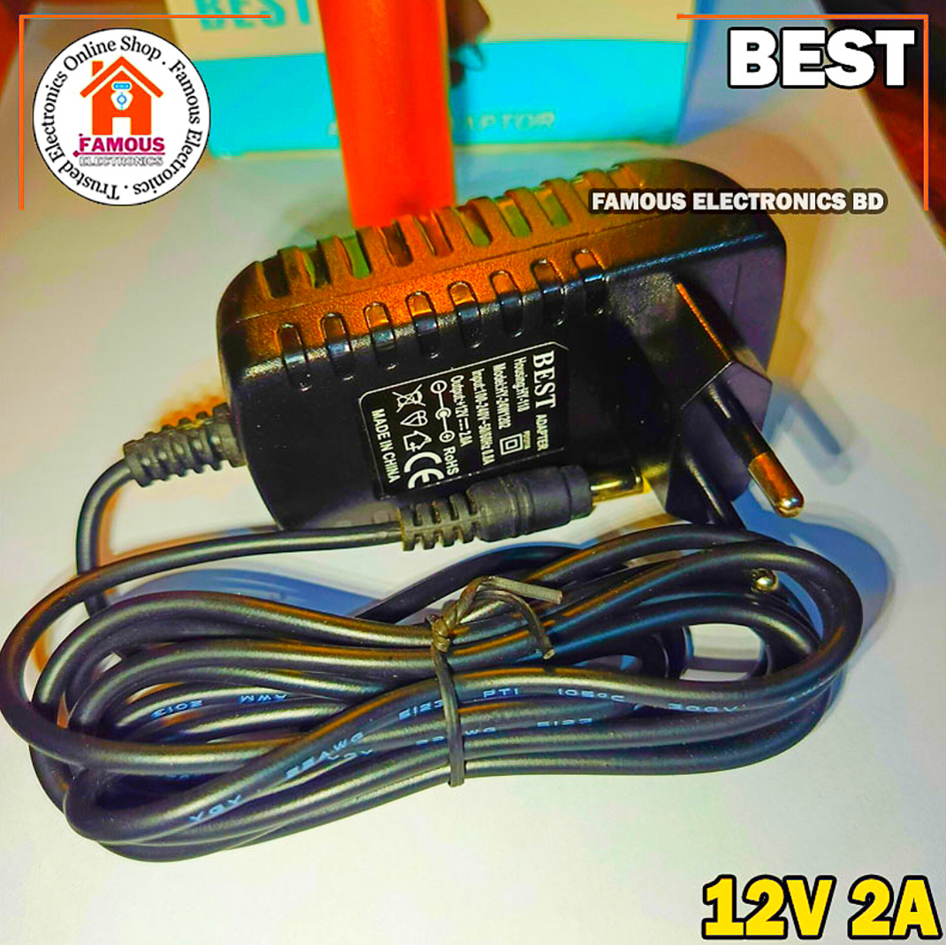 12V 2A 24Watt Original BEST AC/DC Adaptor