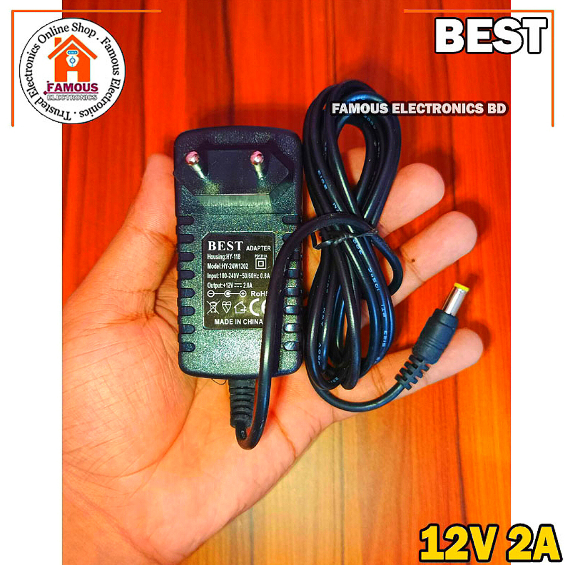 12V 2A 24Watt Original BEST AC/DC Adaptor_img_2