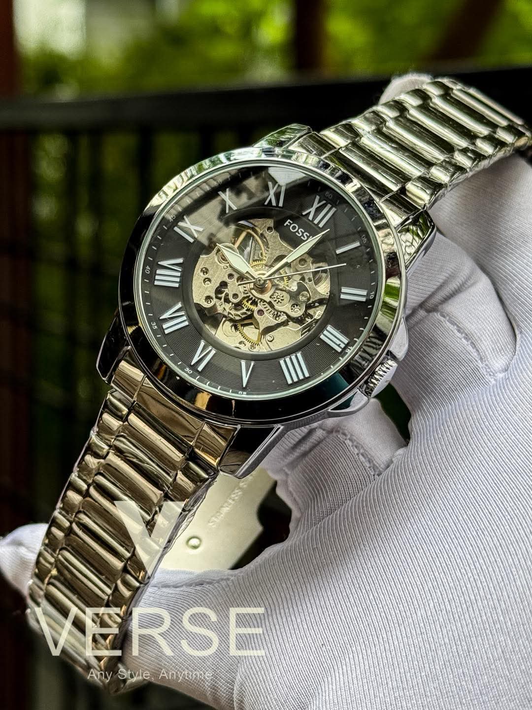 Fossil Auto Chain black Dial