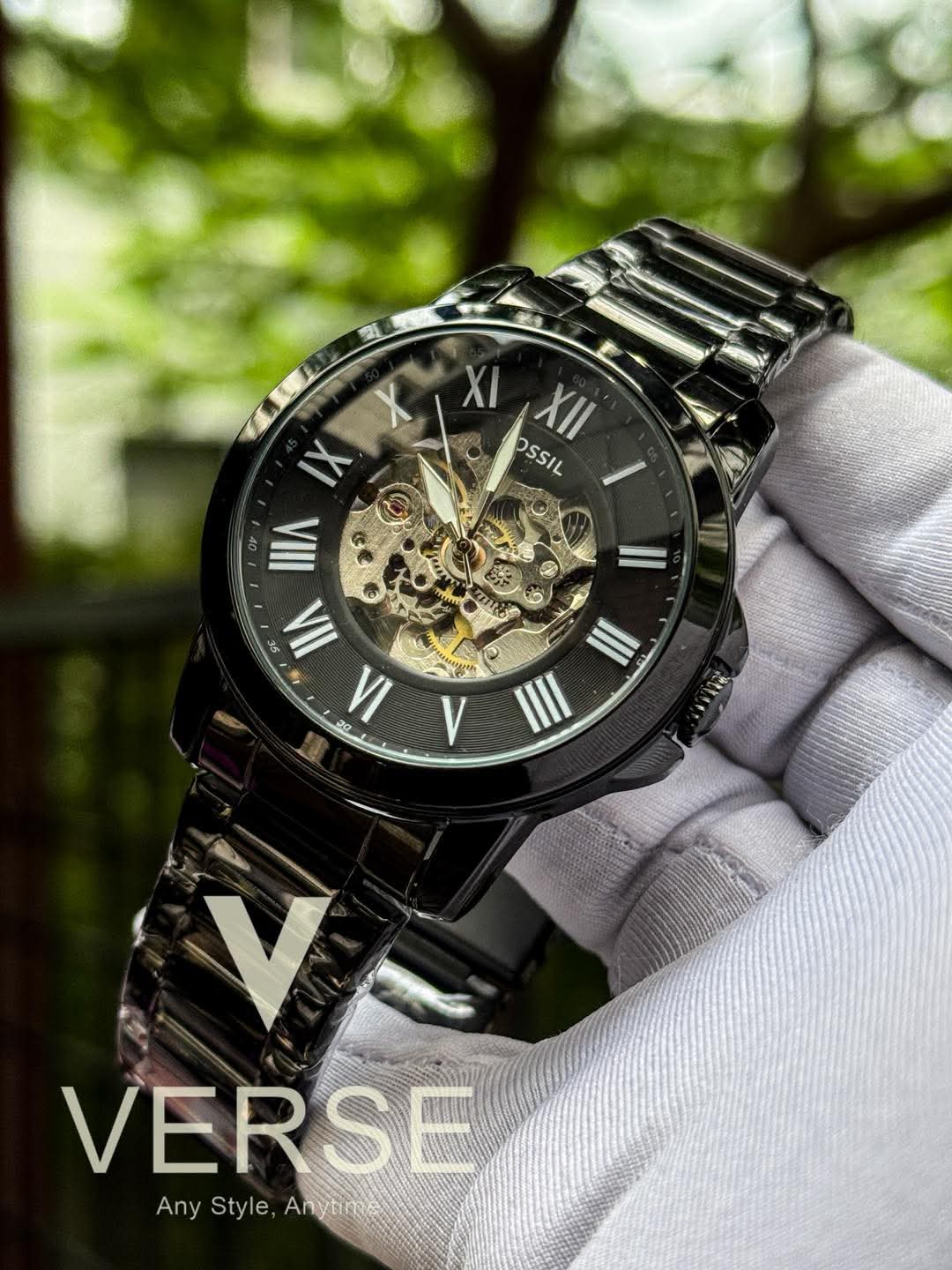 Fossil Auto Full Black