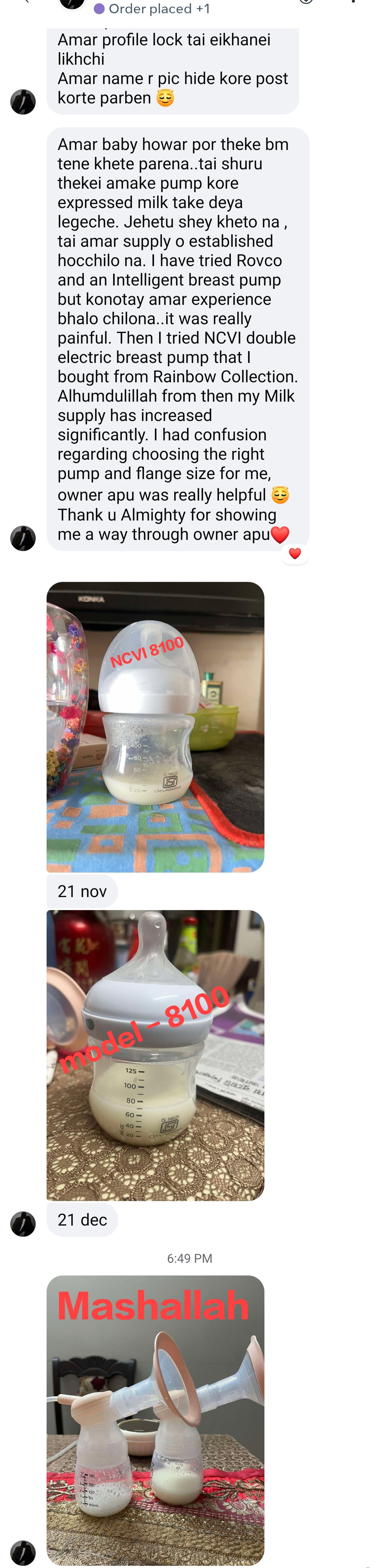 Ncvi Rechargable electric double breastpump. Model-8100_img_5