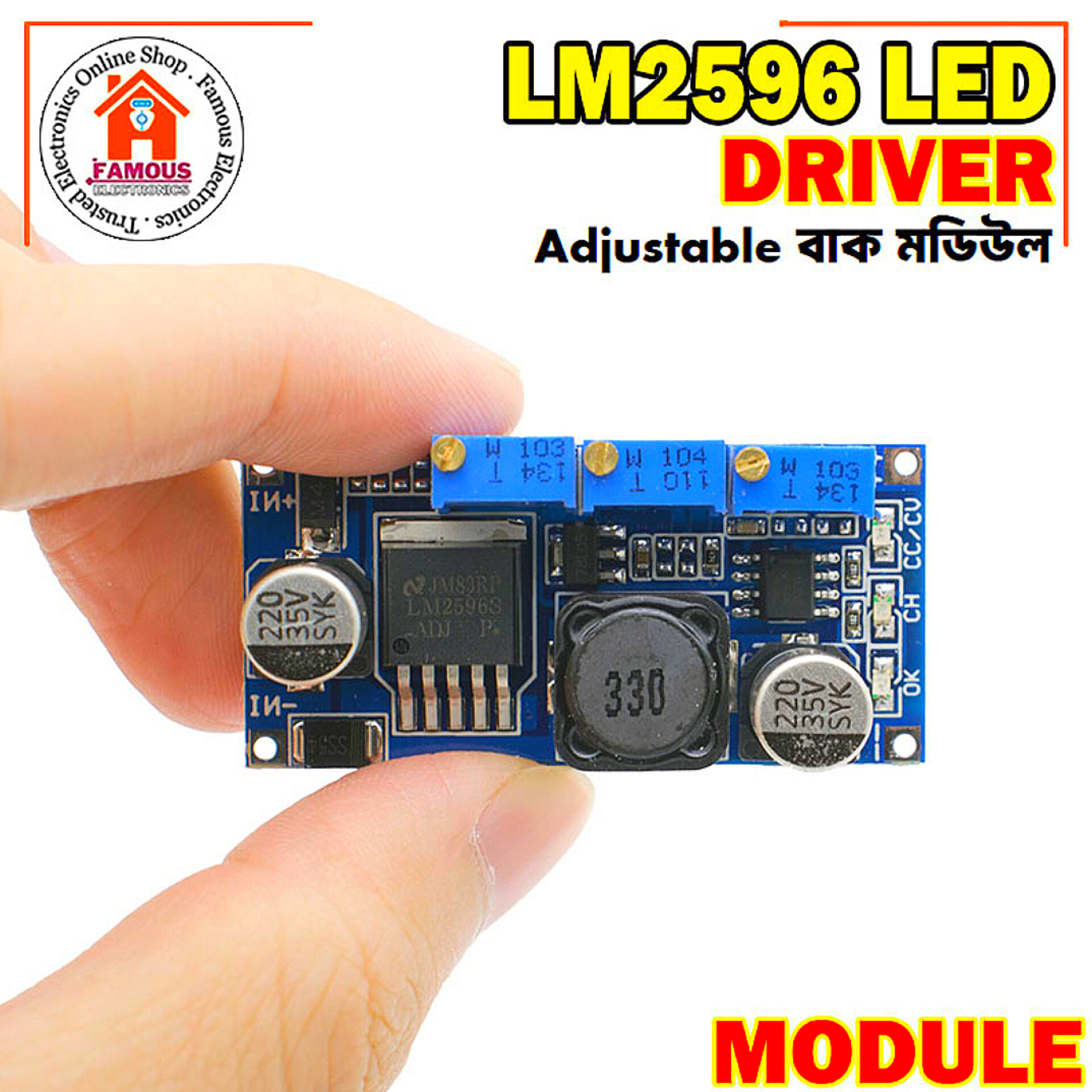 LM2596 LED Driver DC-DC Step-down Adjustable CC/CV Power Supply Module Battery Charger Adjustable LM2596S Constant Current_img_1