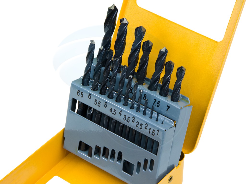 TOLSEN 19pcs HSS High Speed Twist Drill Bits Set (1-10MM) w/ Hard Case 75081_img_2