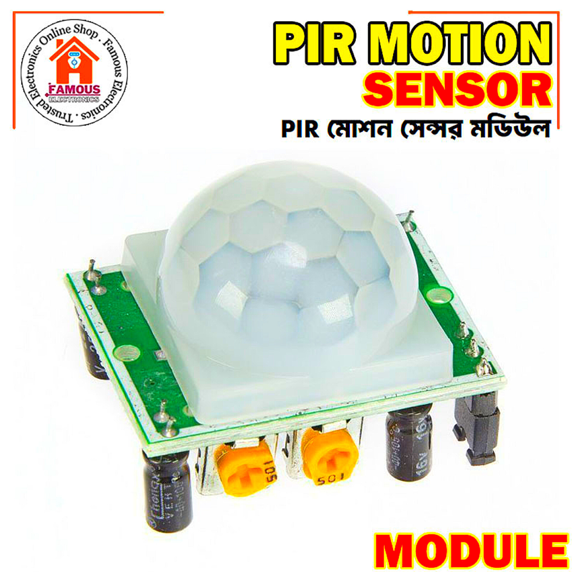 HC-SR501 PIR Motion Sensor Adjust IR Pyroelectric Infrared PIR Motion Sensor for Arduino and other Projects_img_3