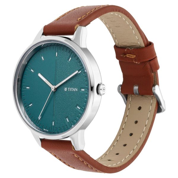 TITAN Women’s Leather Strap Analog Watch - 2648SL01_img_1