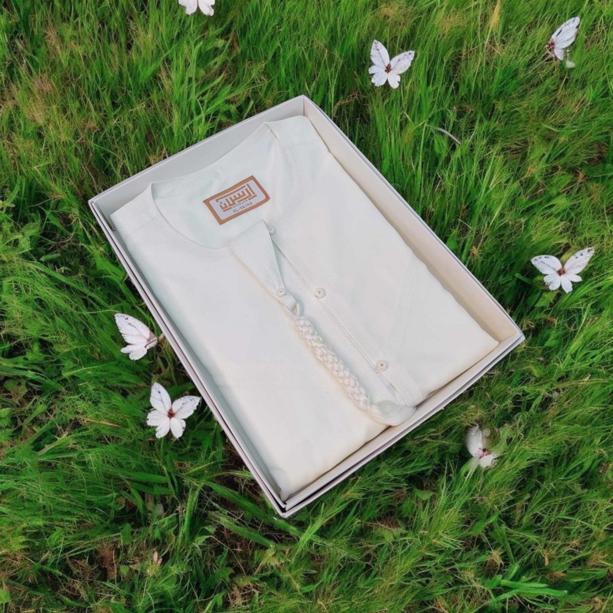 Premium Emirati Thobe No collar - White_img_3