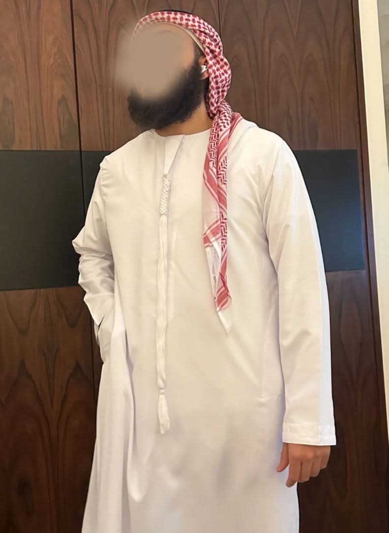 Premium Emirati Thobe No collar - White_img_1