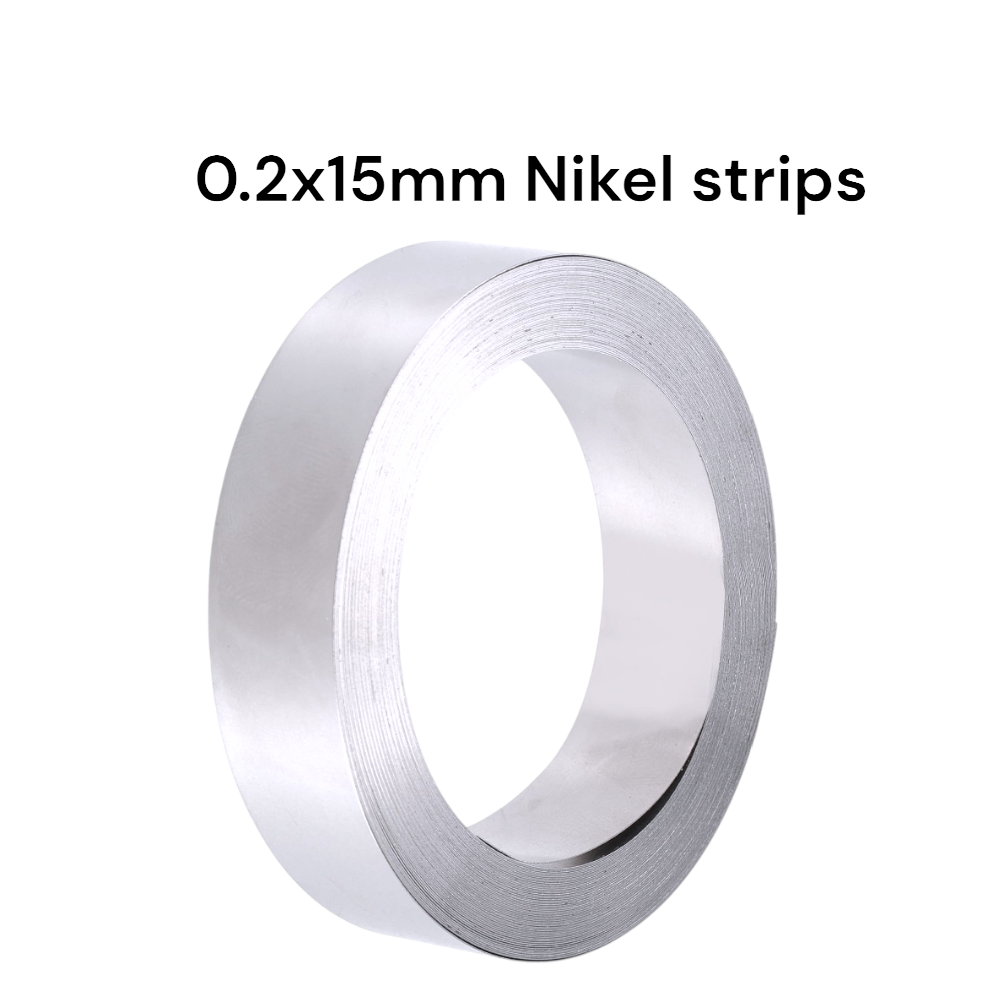 1ft 0.2×15mm Pure Nickel Strip  | Heavy-Duty High Conductivity Welding Strip for Battery Pack