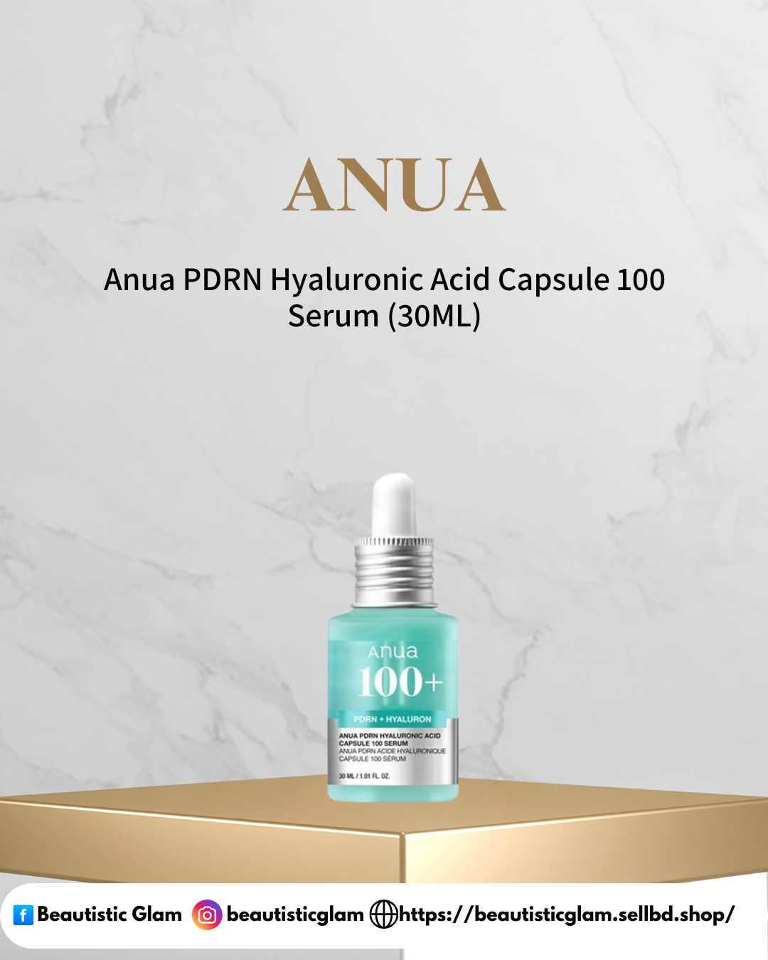 Anua PDRN Hyaluronic Acid Capsule 100 Serum (30ML)