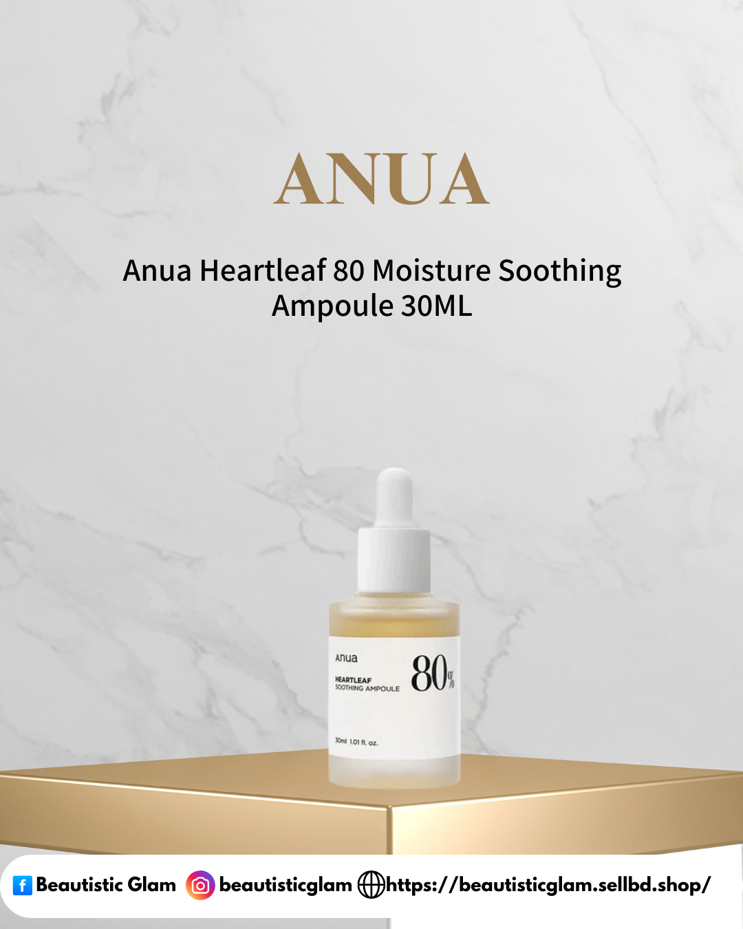 Anua Heartleaf 80 Moisture Soothing Ampoule 30ML