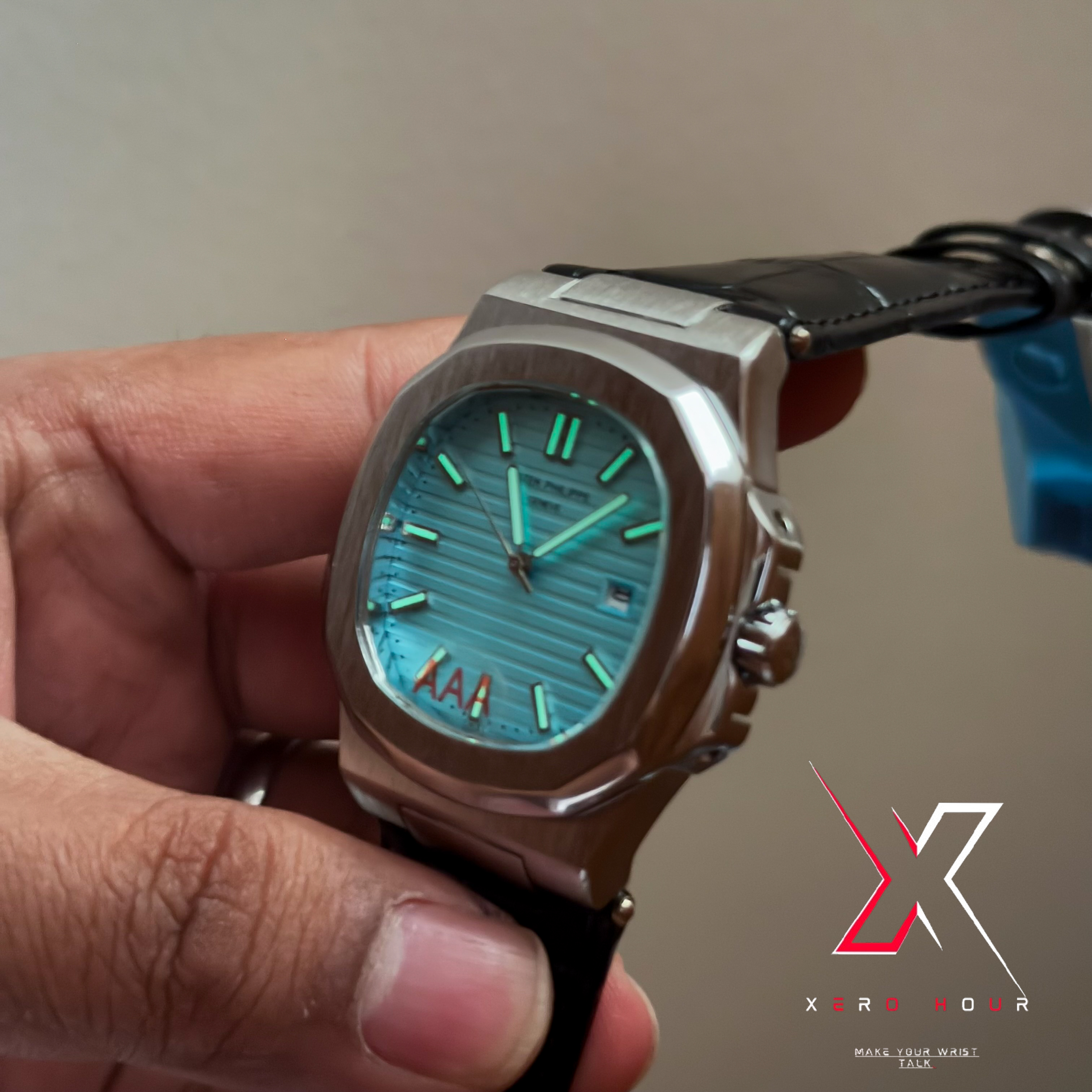 Patek philippe | AA grade | Leather betl | Tiffany Dial_img_1