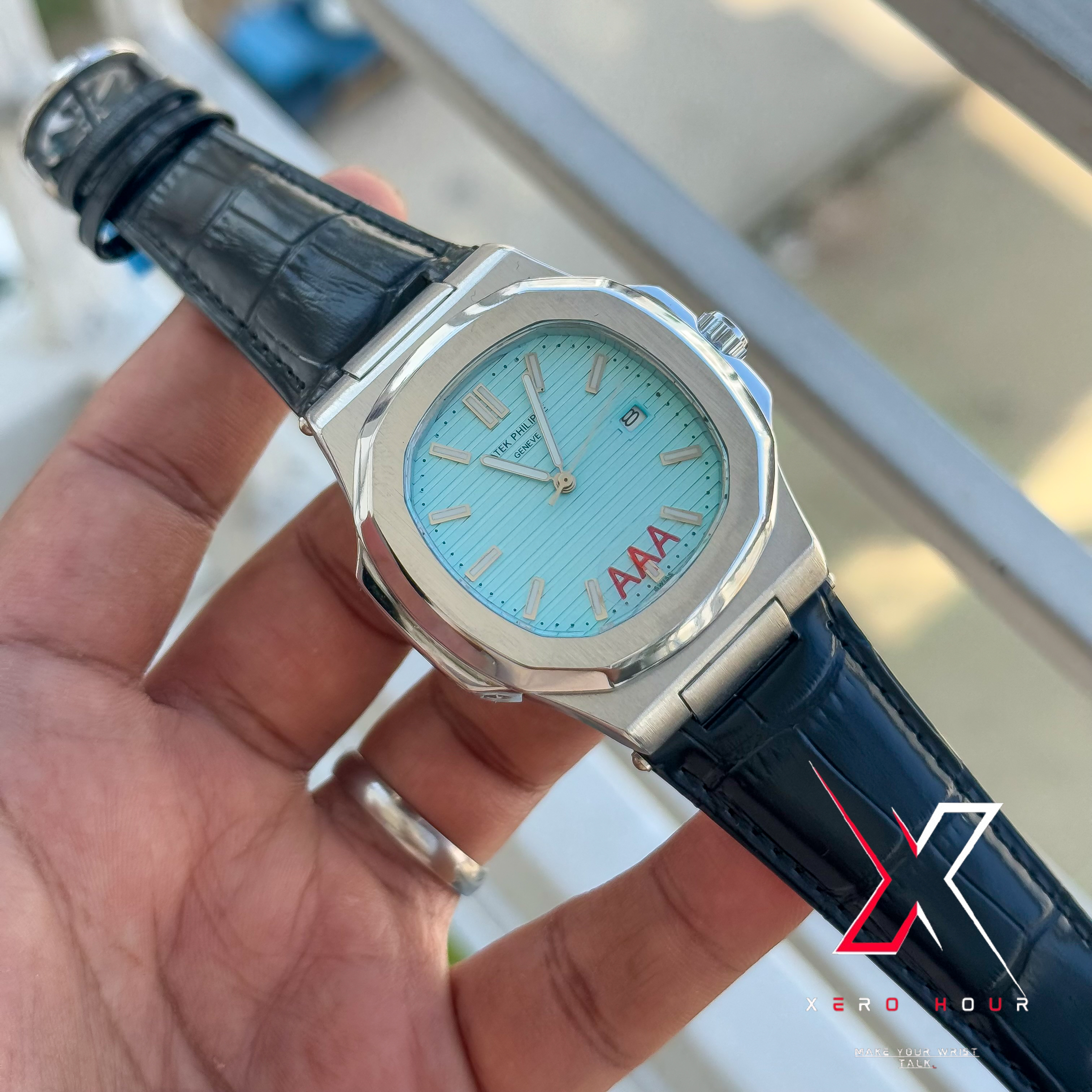 Patek philippe | AA grade | Leather betl | Tiffany Dial_img_3