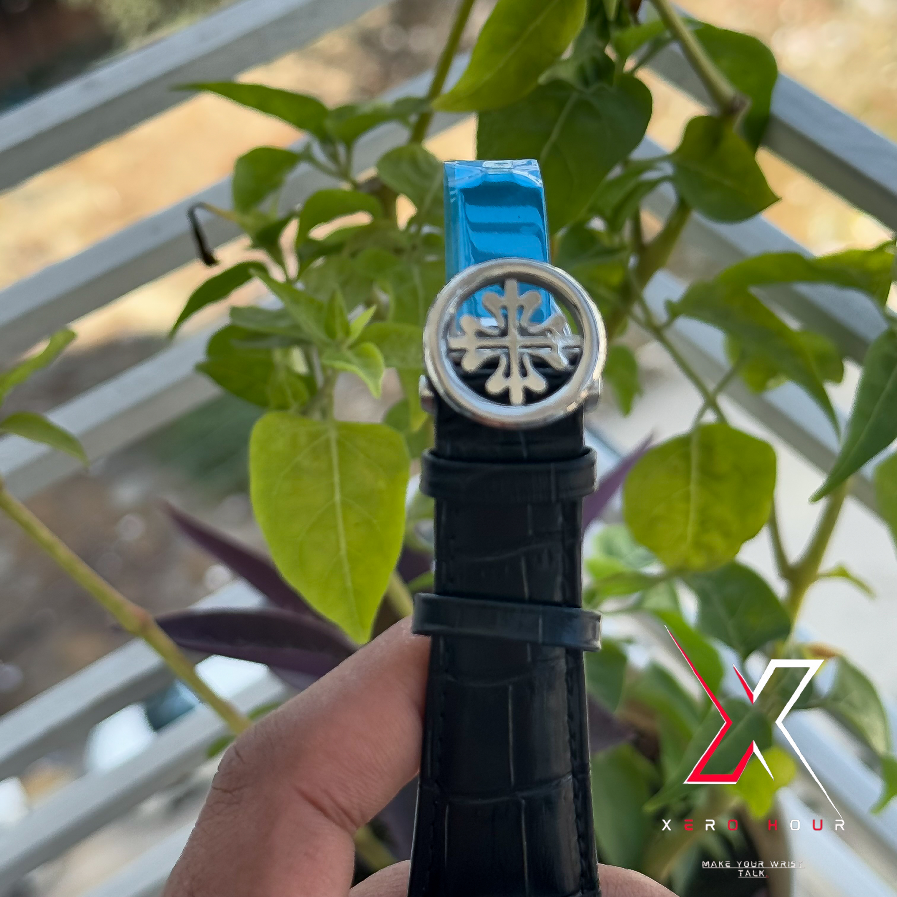 Patek philippe | AA grade | Black Leather betl | Blue Dial_img_1