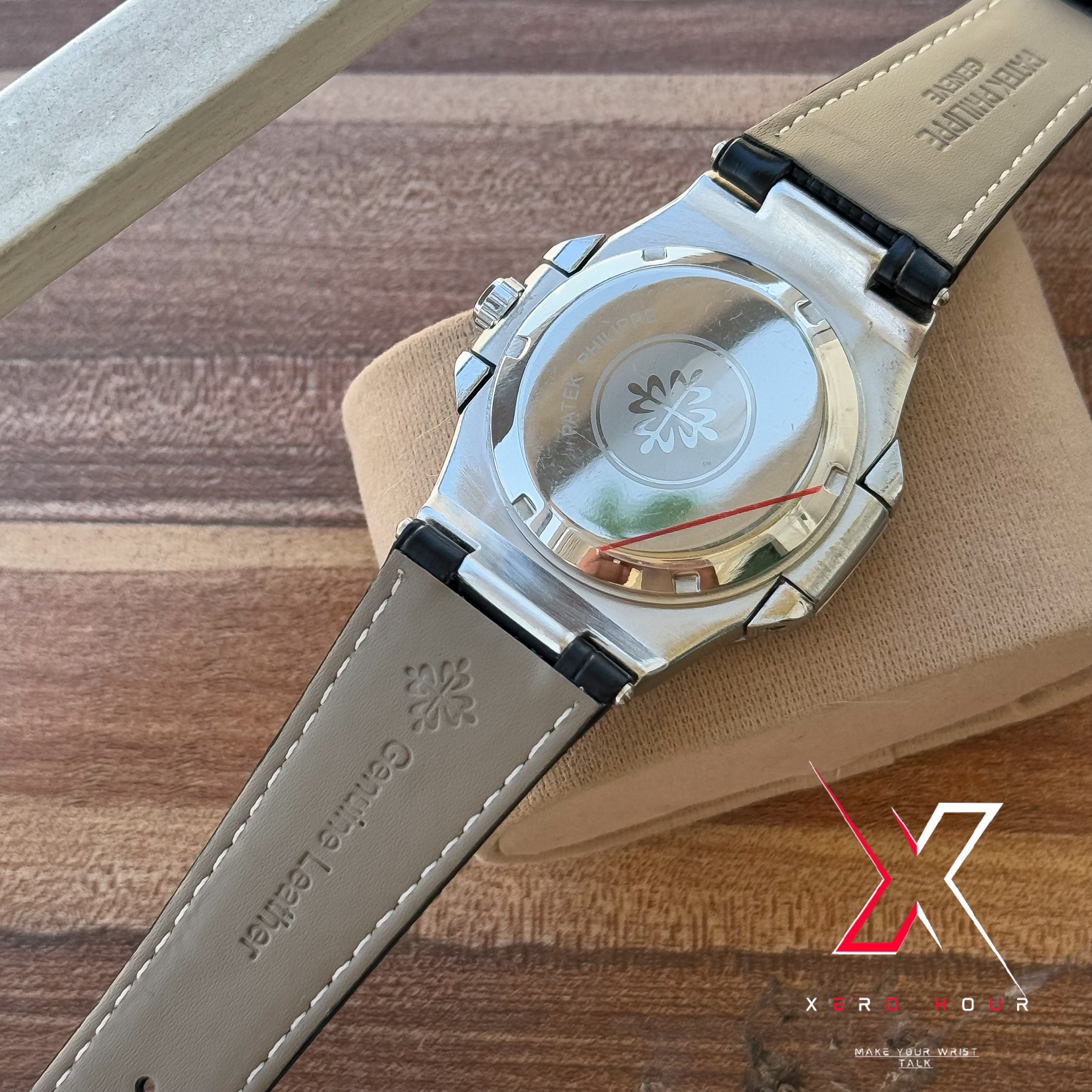 Patek philippe | AA grade | Black Leather betl | Blue Dial_img_2