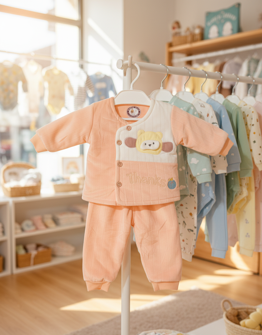 বেবি শীতকালীন থার্মাল প্রিমিয়াম সেট ০– ১২ মাস (২ পিস) - Image 1