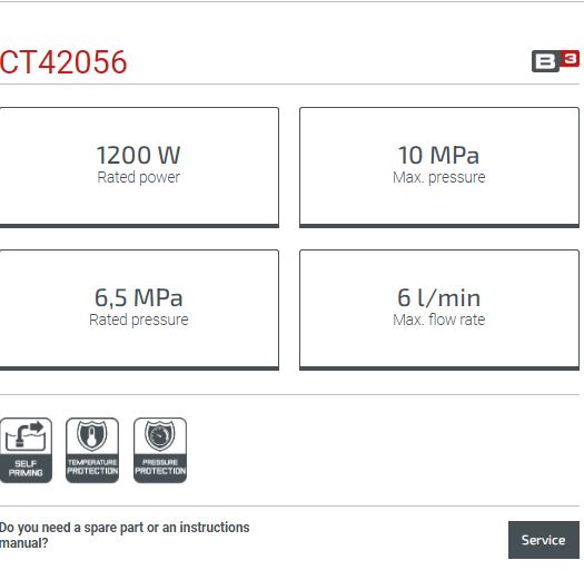 CROWN CT42056 ,1200w Professional High-Pressure Washer, 65 Bar, 5L/min; Model: CT42056_img_1