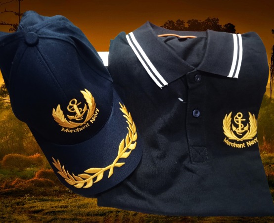 Merchant Navy T-shirt With cap