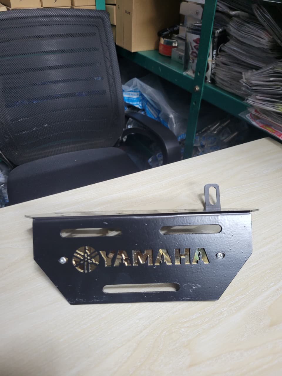 Gixxer Silencer Guard Stainless Steel Box footrest Silencer Cover for motorcycle - Silver_img_0