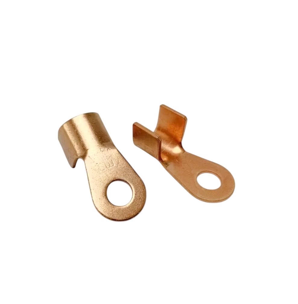 1 Pair Pure Copper Cable Lug Terminal | 2.2cm Length | 0.7cm Diameter