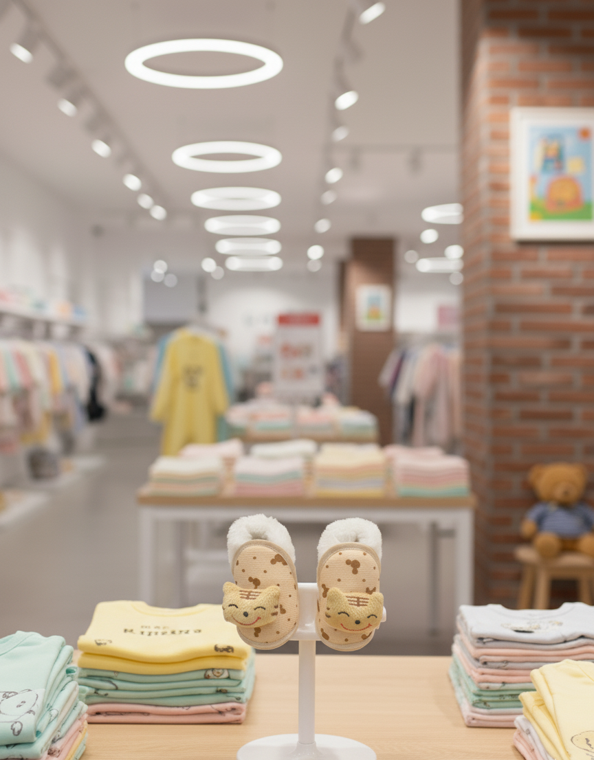 শীতের জন্য বাচ্চাদের আরামদায়ক সফট জুতা - কিউট ক্যাট ডিজাইন (০-১২ মাস) - Image 7