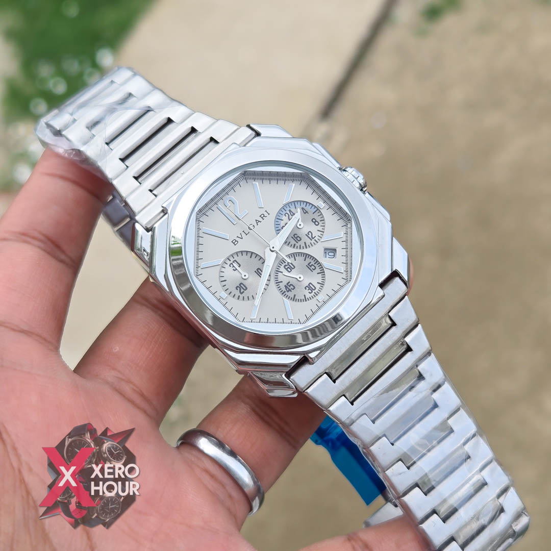 Bvlgari Octagon Shape Chronograph | Grey