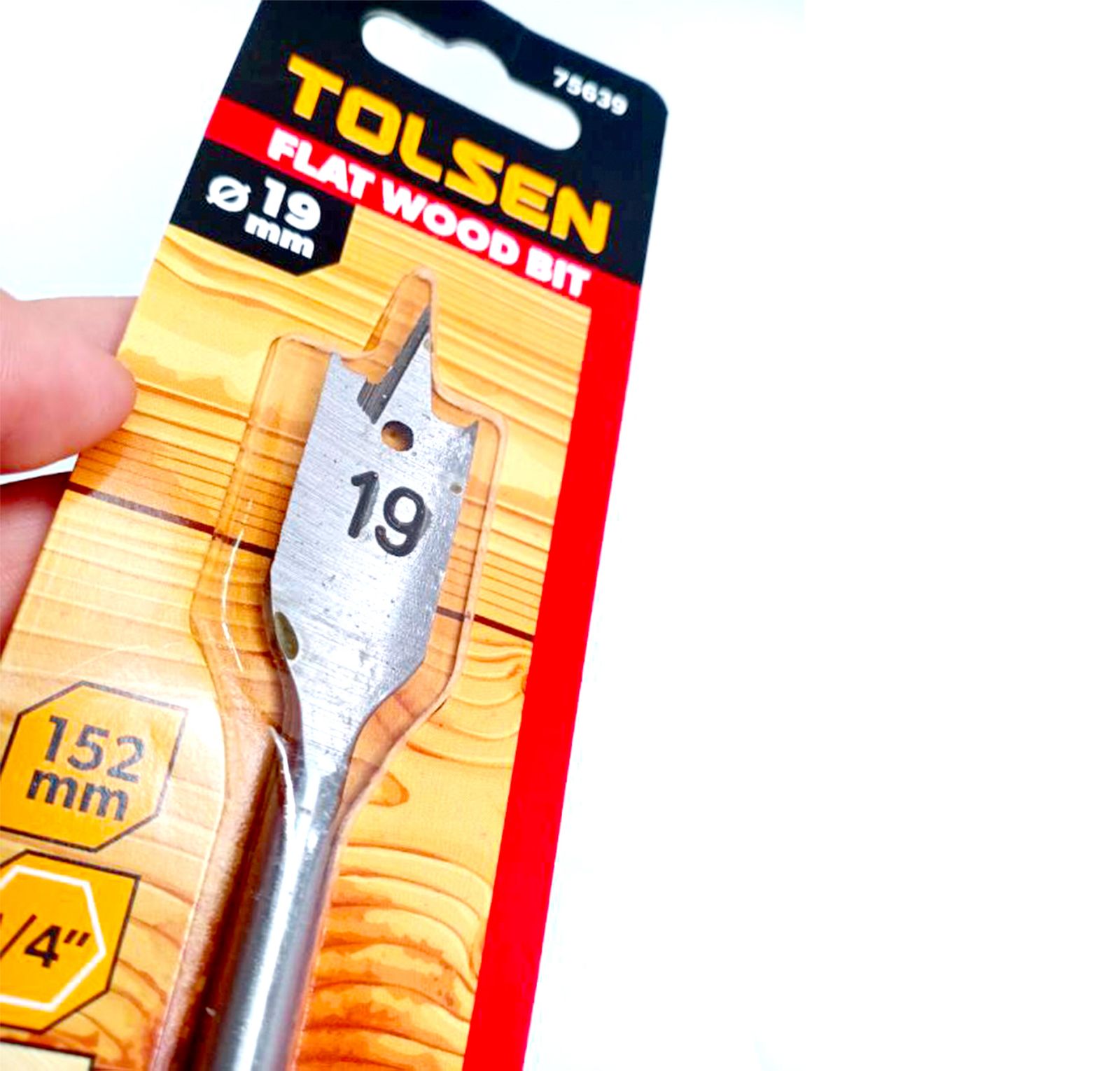 TOLSEN Flat Wood Drill Bit w/ 1/4" Hex Shank ( 12 | 14 | 16 | 18| 19 | 20 | 22 | 25 | 28 | 30 | 32 | 38mm )_img_8