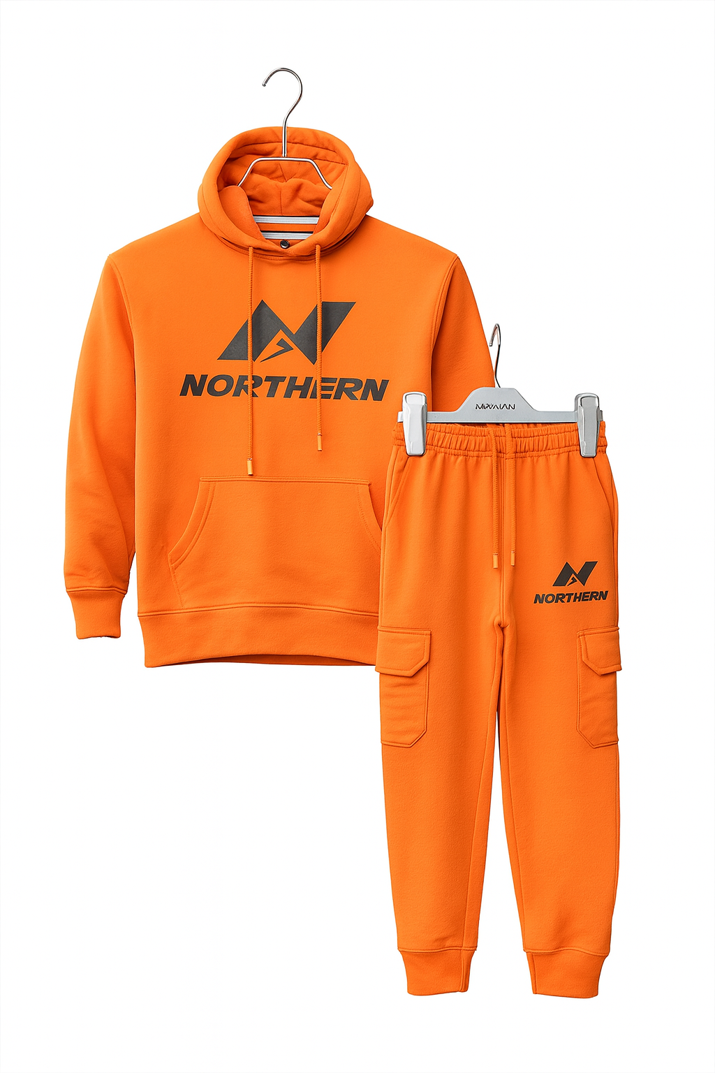 Kids Hoddie Set ( Northern Organge) - Image 1