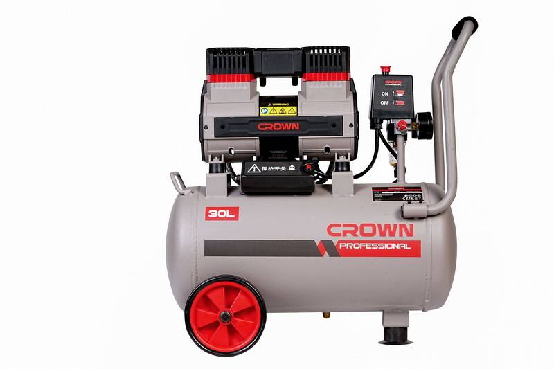 CROWN CT36090 24L Professional Oil-Free Air Compressor, 24L, 1400W, 100L/min, 8Bar; Model: CT36090_img_4
