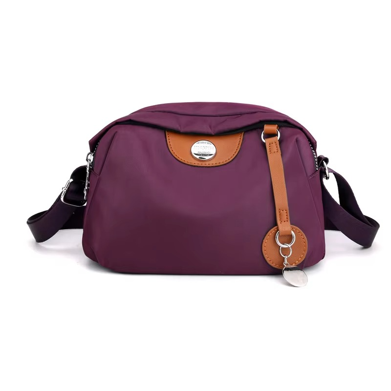 Casual Travel Waterproof Messenger Bag Trendy(Purple) (CHINA)_img_0