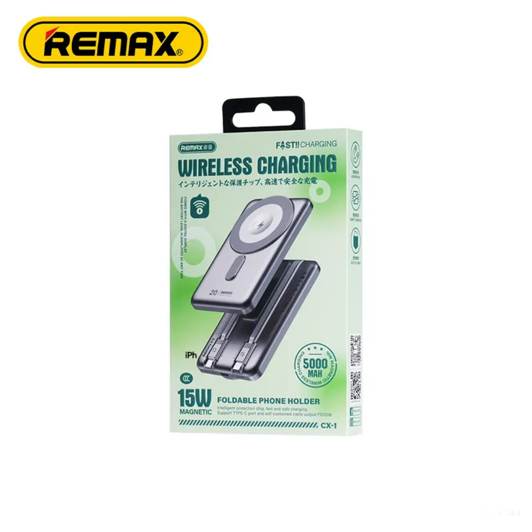 REMAX CX-1 MAGNETIC wireless 15W foldable 5000 MaH_img_3