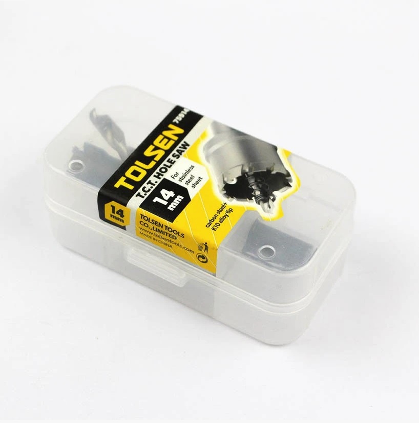 TOLSEN TCT Hole Saw (14mm to 75mm) Special Carbide tip 3 - Ply Cutters For Metal