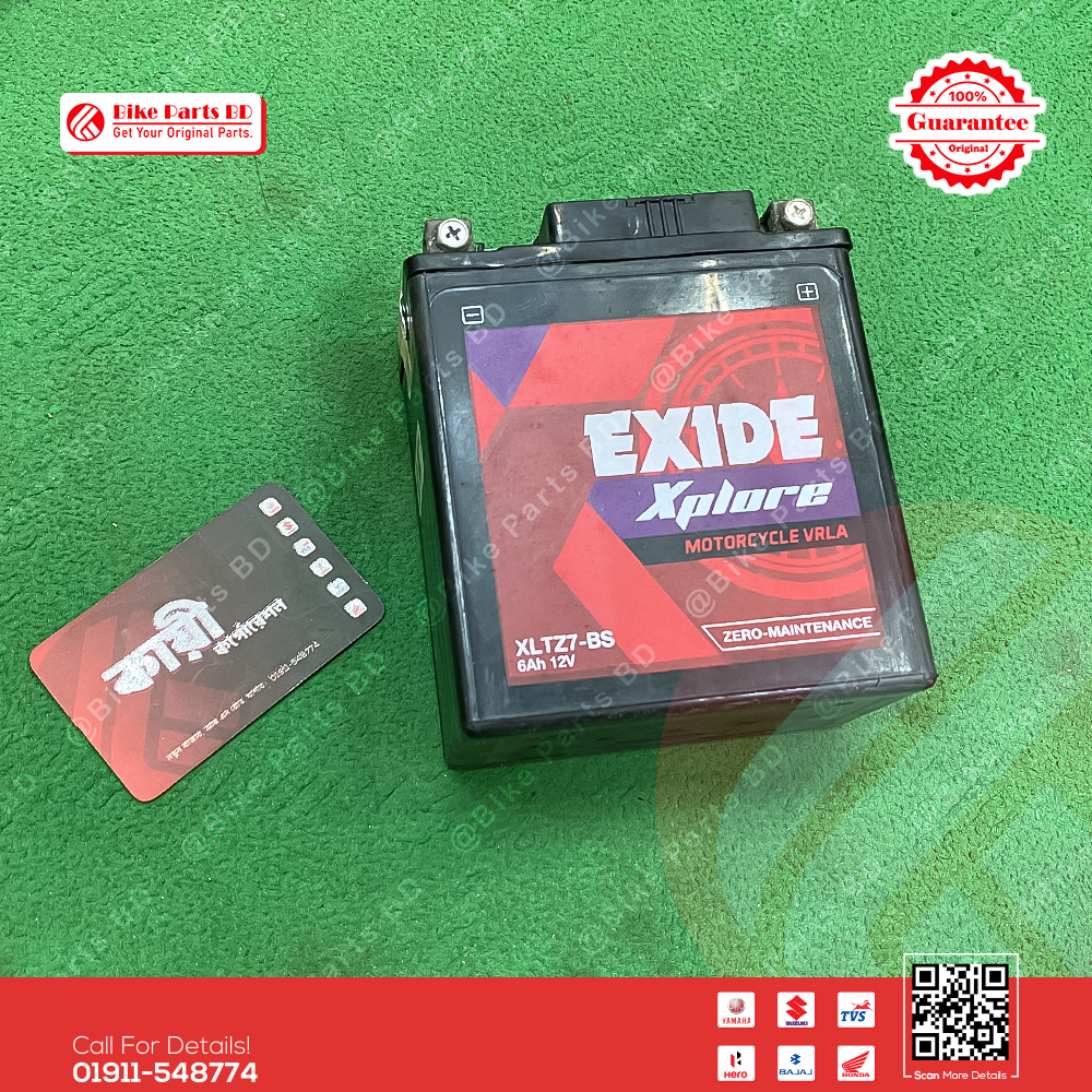 Exide Battery (XLTZ7 Size) for Suzuki Gixxer & Gixxer SF 250cc bike._img_0