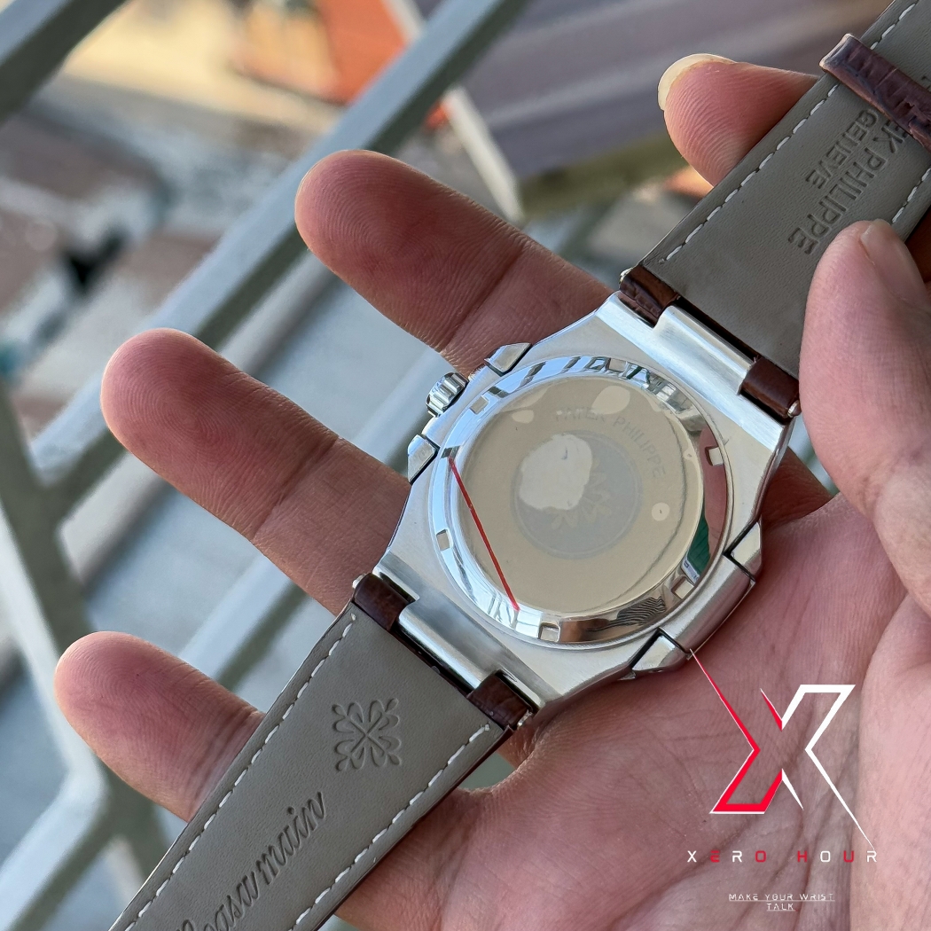Patek philippe | AA grade | Brown Leather betl | White Dial_img_3