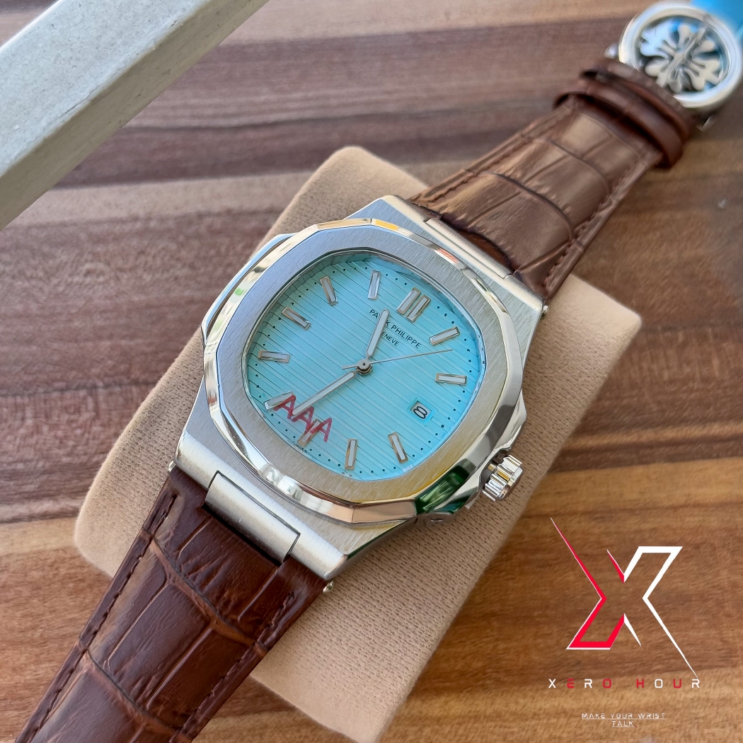 Patek philippe | AA grade | Brown Leather betl | Tiffany Dial_img_0