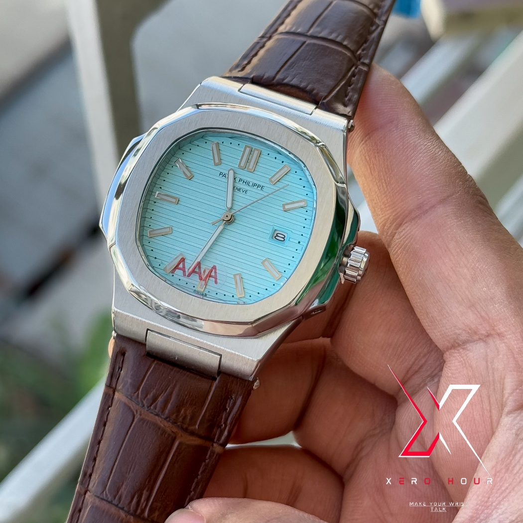 Patek philippe | AA grade | Brown Leather betl | Tiffany Dial_img_3