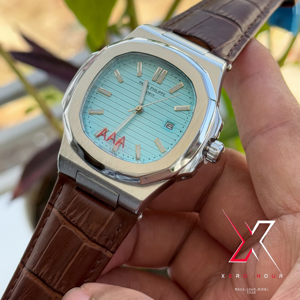 Patek philippe | AA grade | Brown Leather betl | Tiffany Dial_img_5