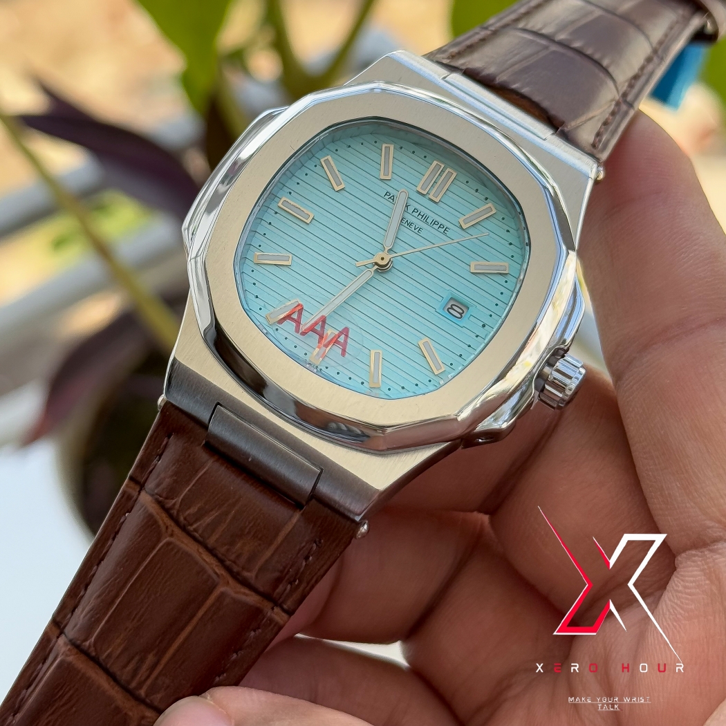 Patek philippe | AA grade | Brown Leather betl | Tiffany Dial_img_6