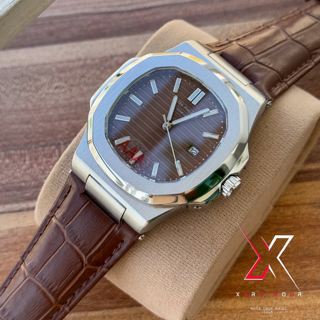 Patek philippe | AA grade | Brown Leather betl | Brown dial_img_3