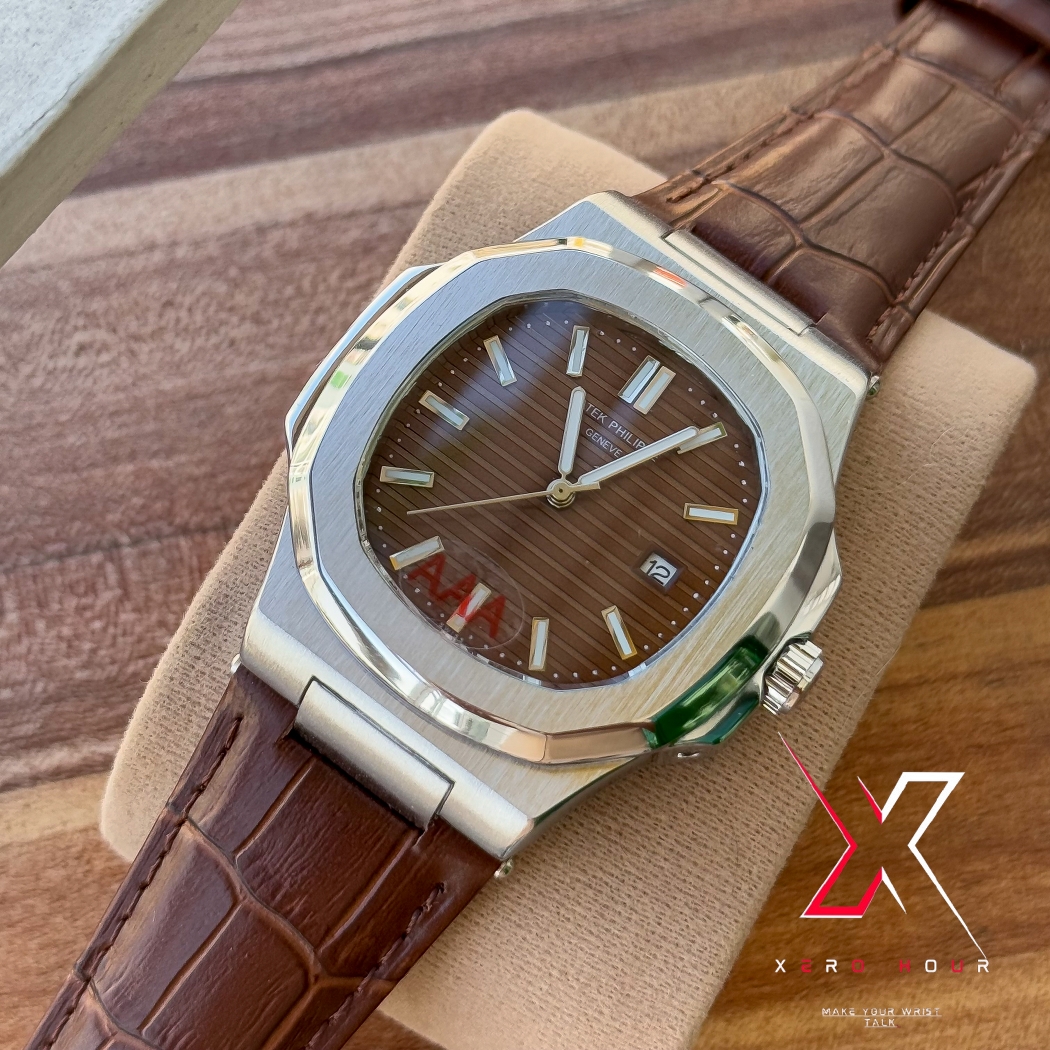 Patek philippe | AA grade | Brown Leather betl | Brown dial_img_4