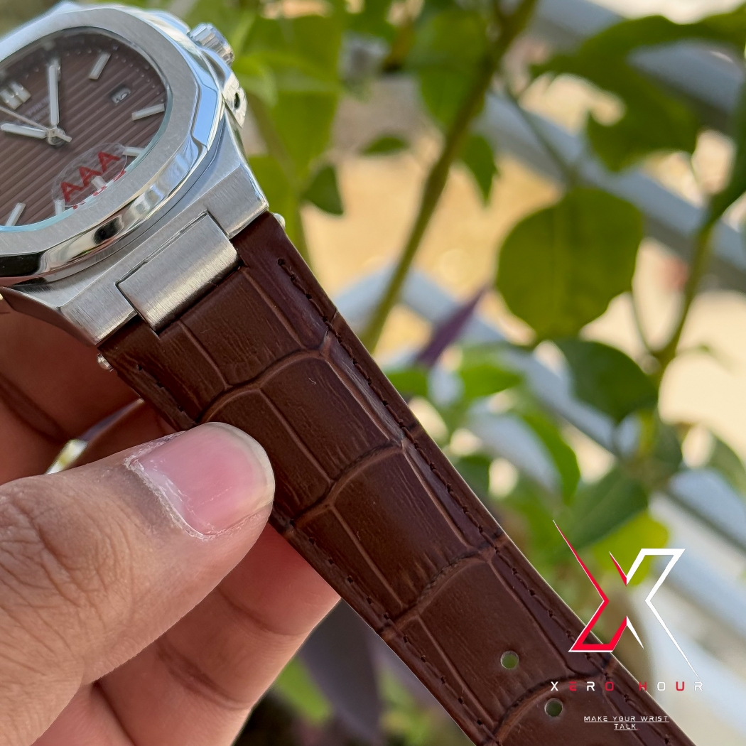 Patek philippe | AA grade | Brown Leather betl | Brown dial_img_6