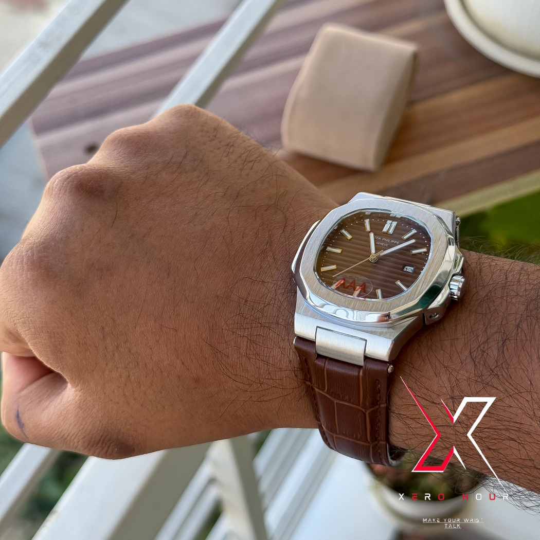 Patek philippe | AA grade | Brown Leather betl | Brown dial_img_7