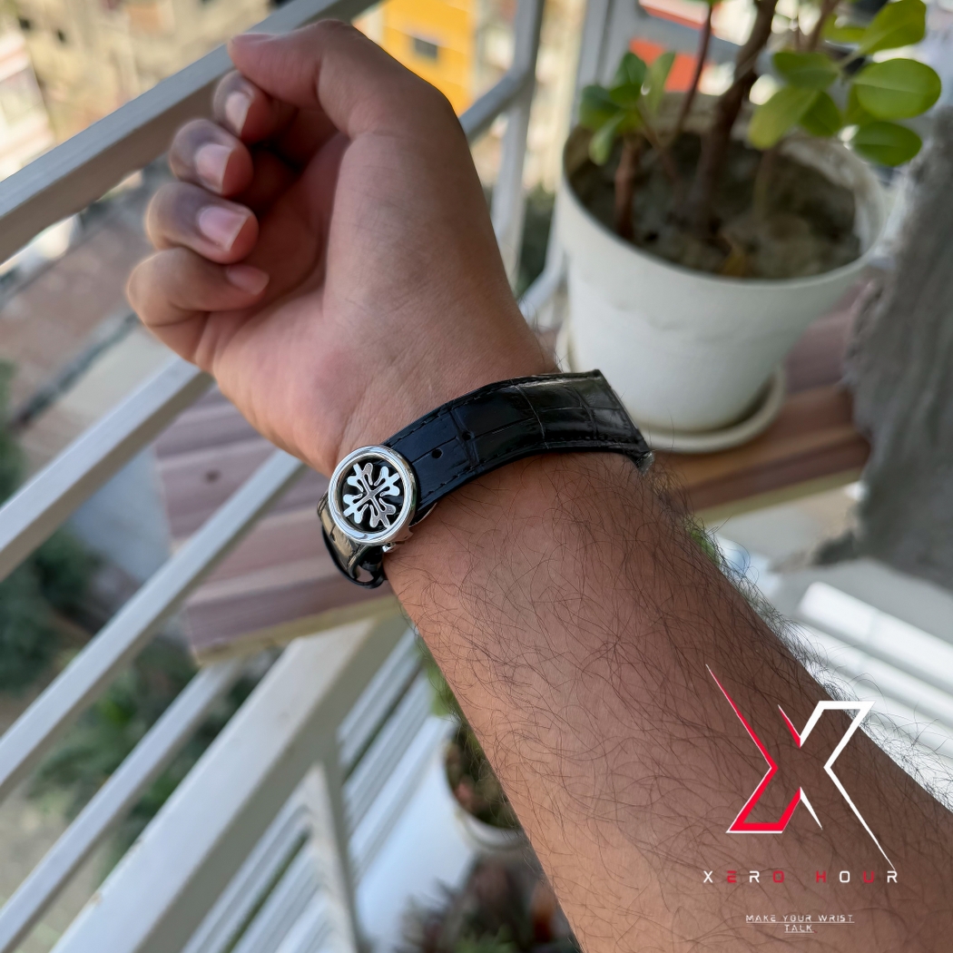 Patek philippe | AA grade | Black Leather betl | Blue Dial_img_5