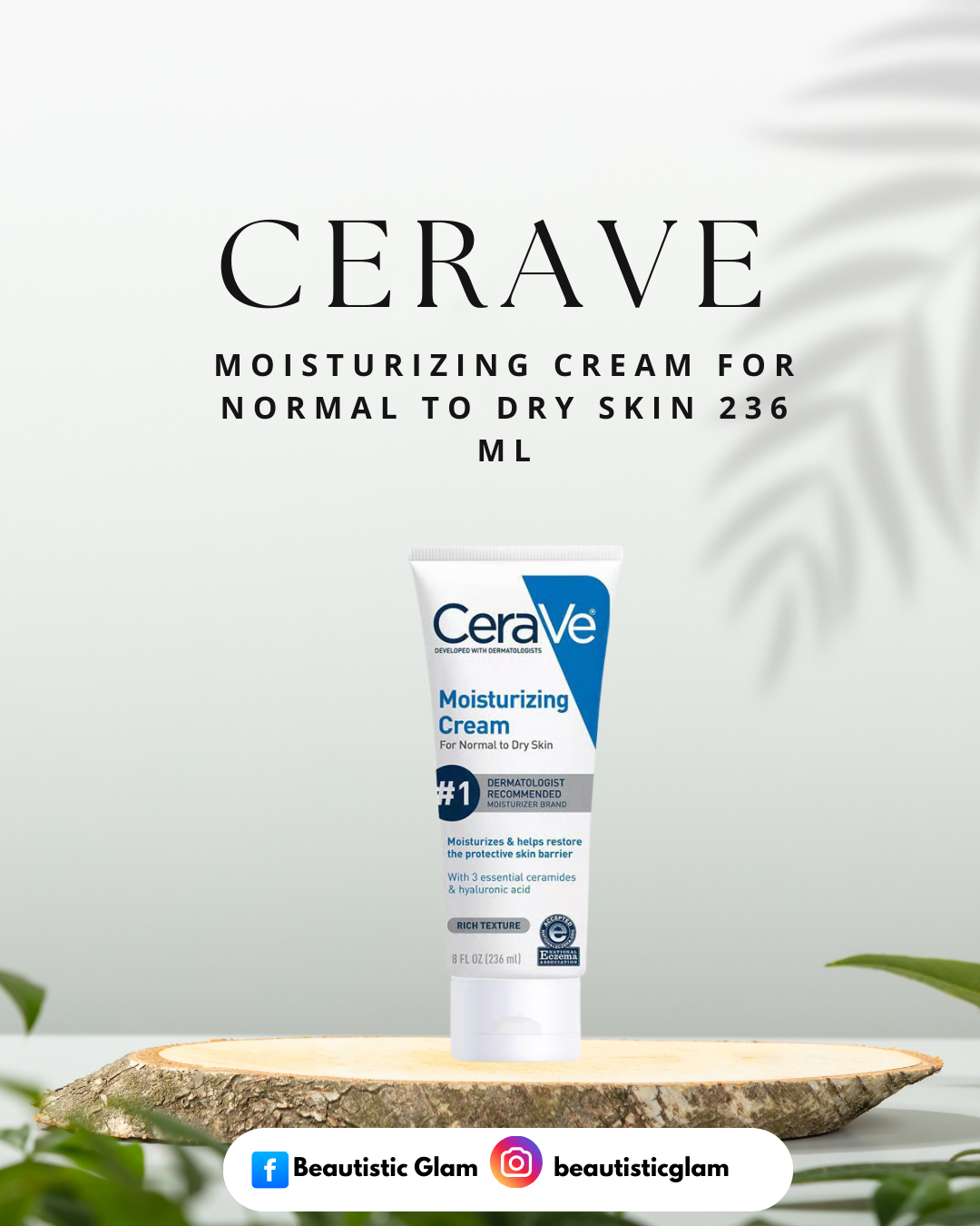 CeraVe Moisturizing Cream For Normal to Dry Skin 236ml