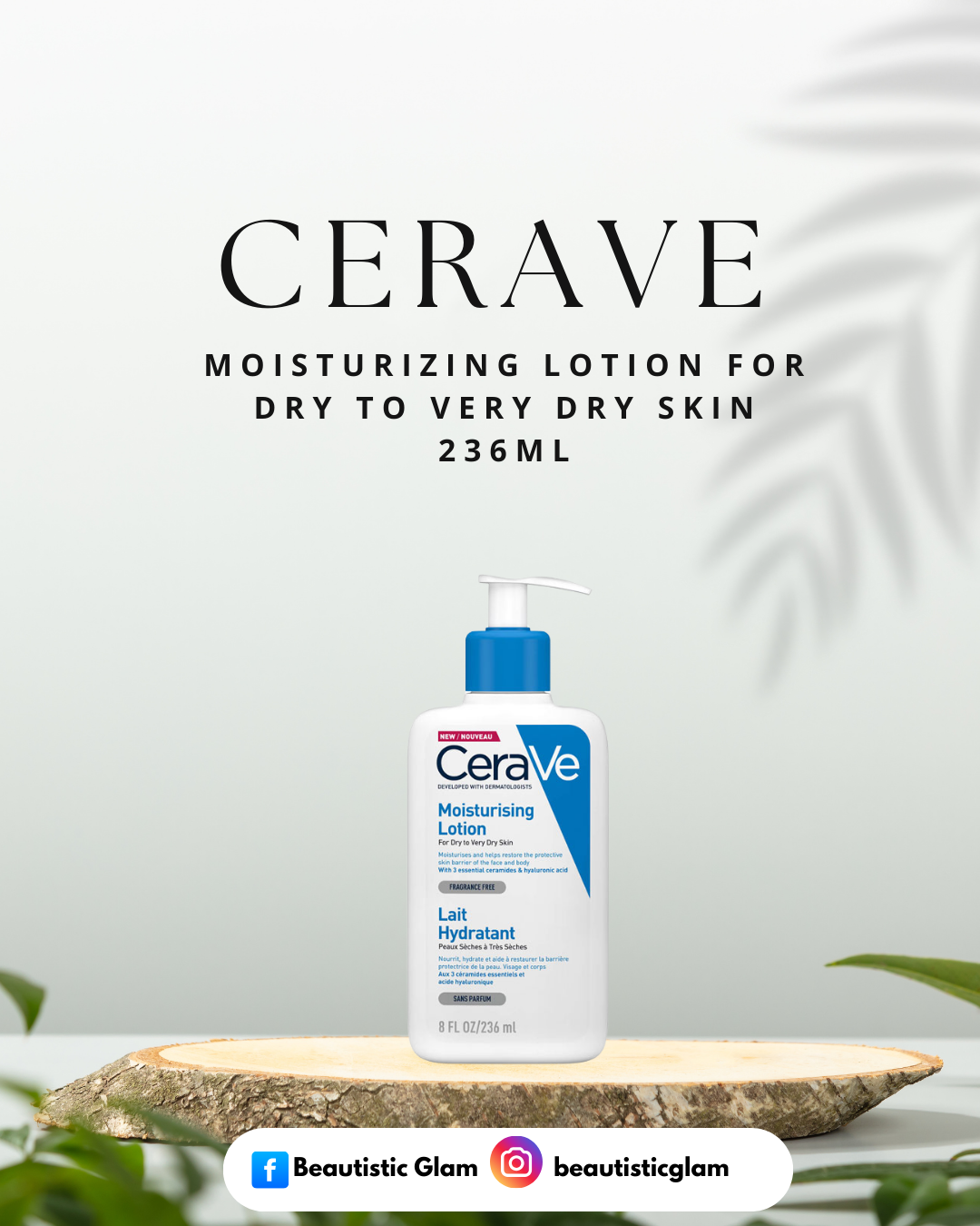 CeraVe Moisturizing Lotion For Dry To Very Dry Skin 236ml