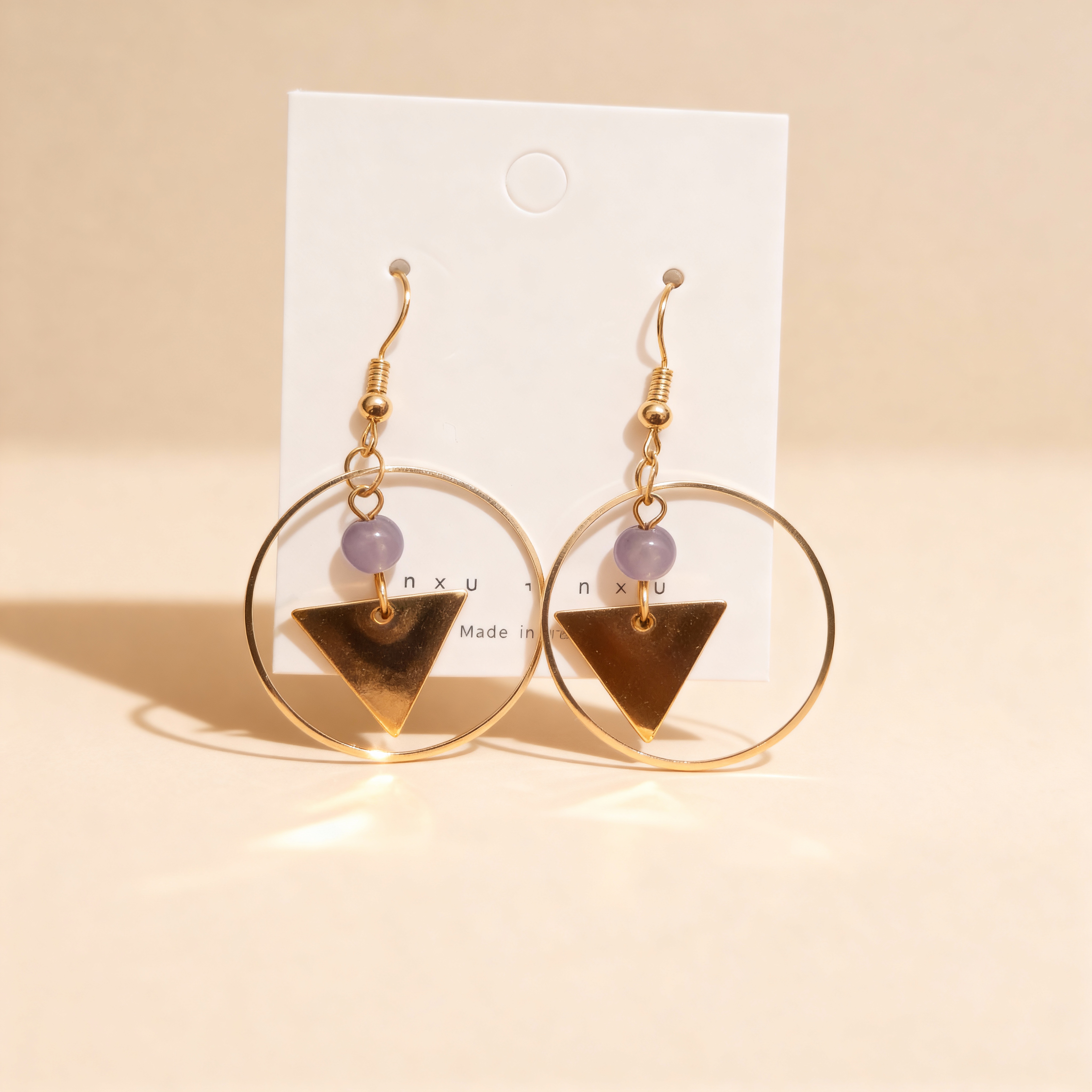 Elegant Pearl & Triangle Drop Earring – Stylish Minimal Design for Women_img_1